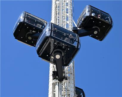 Die Aussichtsplattform „Look 360° Panorama“ hebt Besucher in der Hauptstadt auf 71 Meter Höhe

