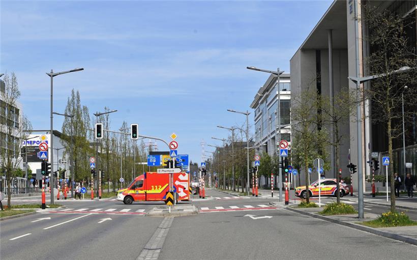 Die Avenue Kennedy in Luxemburg: In dem Gebäude am rechten Bildrand wurde die Leiche der 46-Jährigen gefunden
