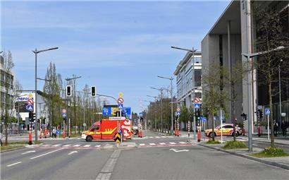 Die Avenue Kennedy in Luxemburg: In dem Gebäude am rechten Bildrand wurde die Leiche der 46-Jährigen gefunden

