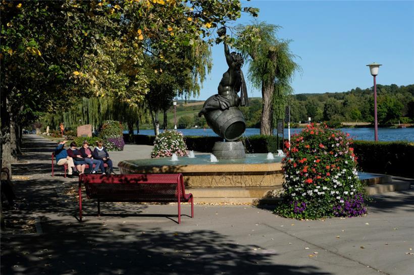 Die Bacchus-Skulptur von Willy Lofi