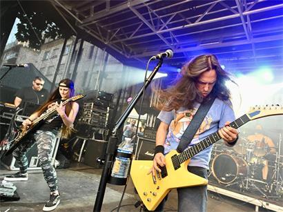 Praetor Band live bei der Fête de la musique 2023 in Düdelingen auf der Bühne