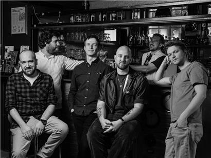 Die Band The Disliked: Hinten stehen Cédric Metz, Jean Hommel und Laurent Biver, vorne Ben Nilles, John Wolter und Mateus Wojda (v.l.n.r.)