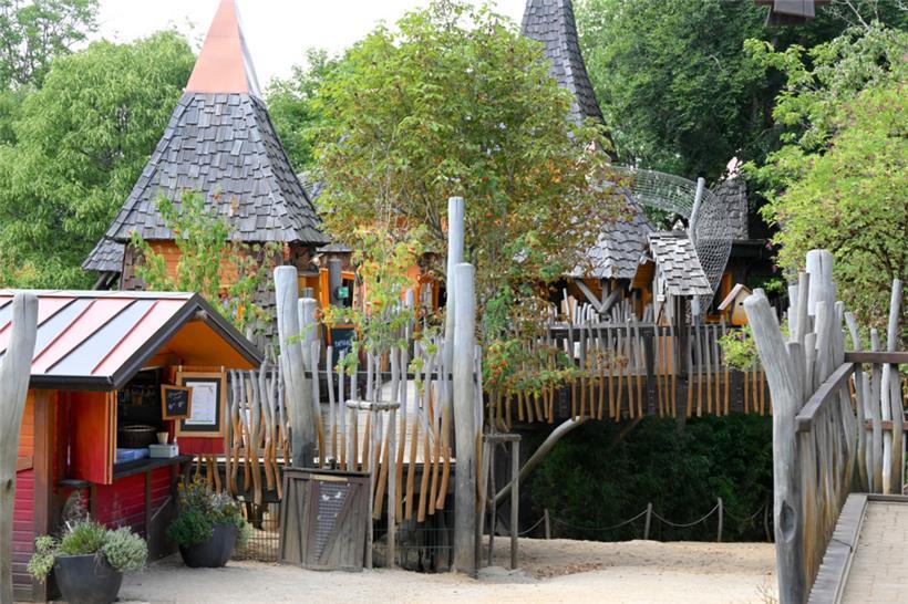 Die Baumhäuser auf dem „Gaalgebierg“, direkt am Tierpark gelegen
