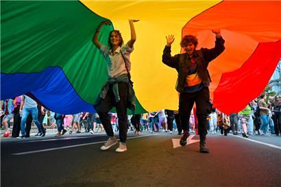 Die Belgrader Pride im September 2021: Die für dieses Jahr in der serbischen Hauptstadt Belgrad geplante EuroPride fiel auch Protesten von rechts zum Opfer
