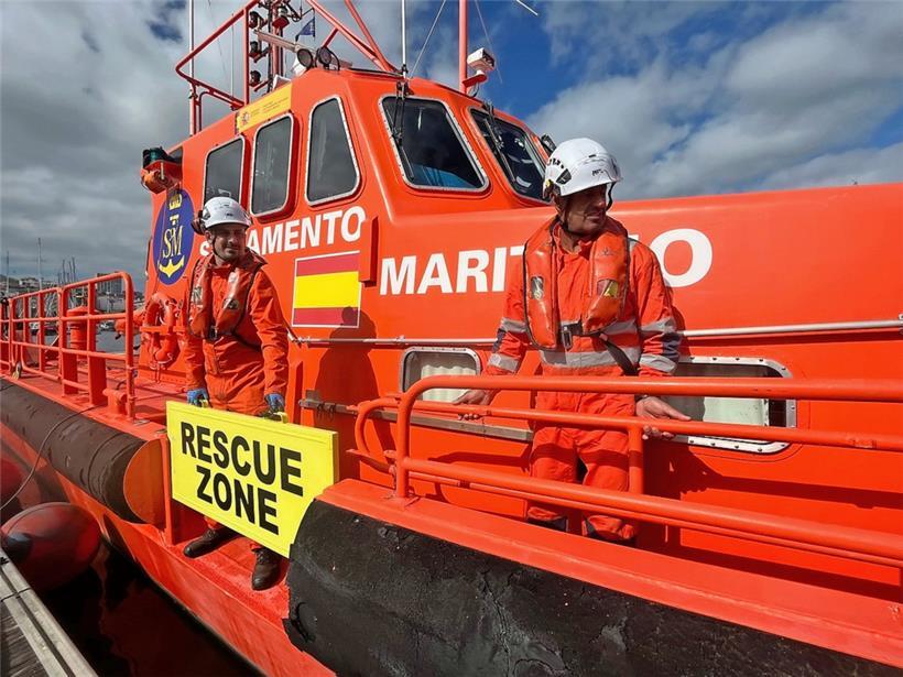 Die Besatzung des Rettungsschiffs Nunki entdeckte die Männer
