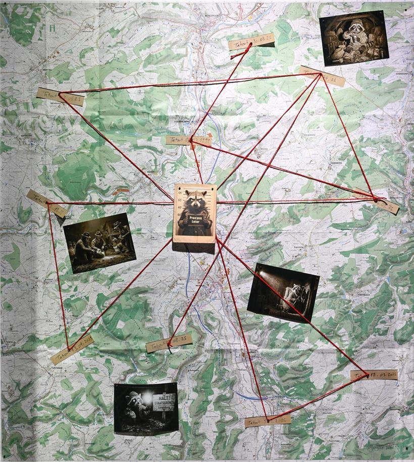 Besuchende als Ermittler*innen bei interaktivem Krimispiel entscheiden über Schuld des Waschbären in spannendem Erlebnis