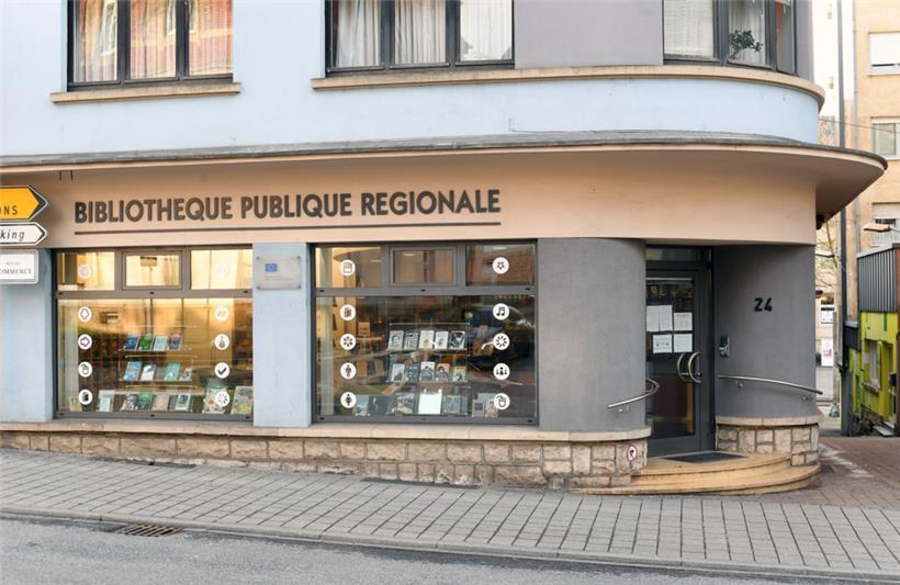 Die Bibliothek in Düdelingen
