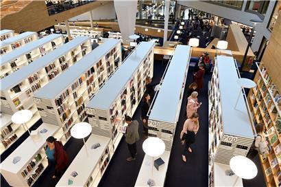 Die „Bibliothèque nationale du Luxembourg“ auf Kirchberg
