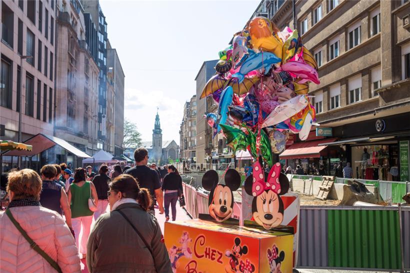 Die Braderie, ein beliebtes Volksfest (Foto von 2019)
