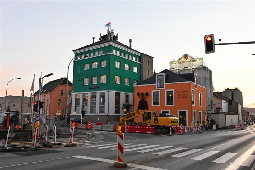 Die Brauerei der Brasserei Nationale in Bascharage