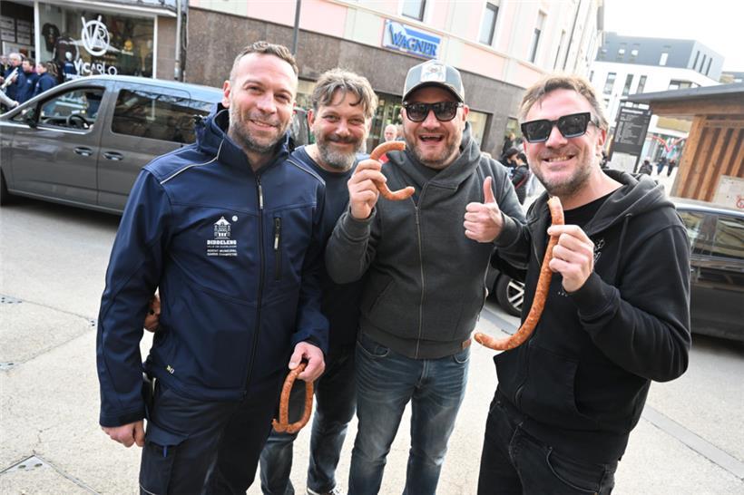 Die Brezelvarianten aus Fleisch kamen gut an