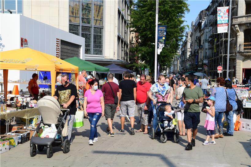Die „Brocante“ wurde dieses Jahr auf den Brillplatz verlagert
