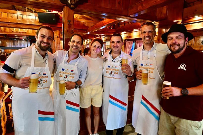 Die Bürgermeister Lou Linster, Dan Biancalana, Paul Ruppert und Marc Ries sorgte...