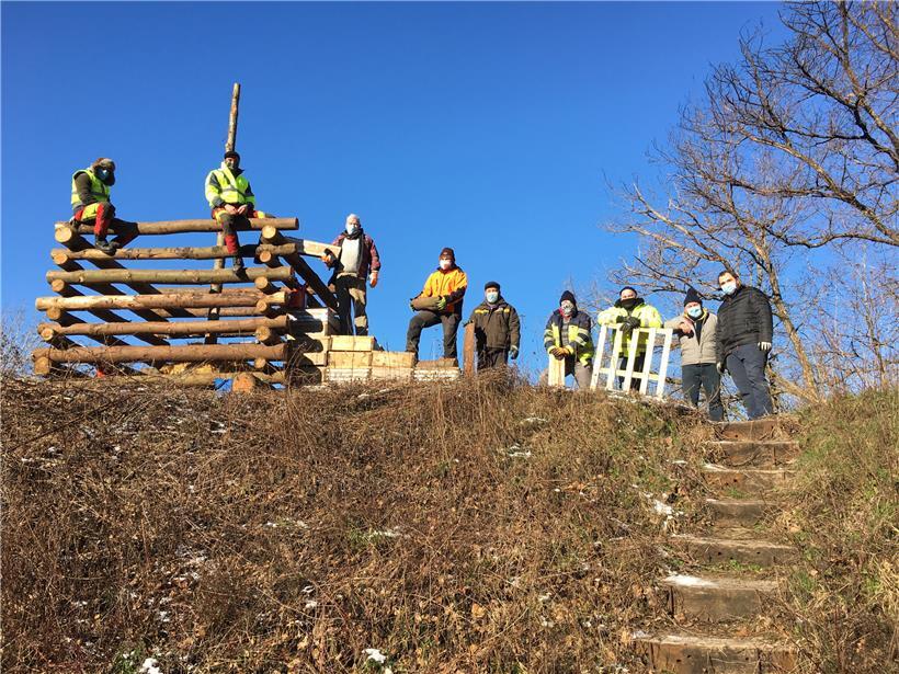 Die Burgenbauer der „Amicale Nidderréideng Rodange“
