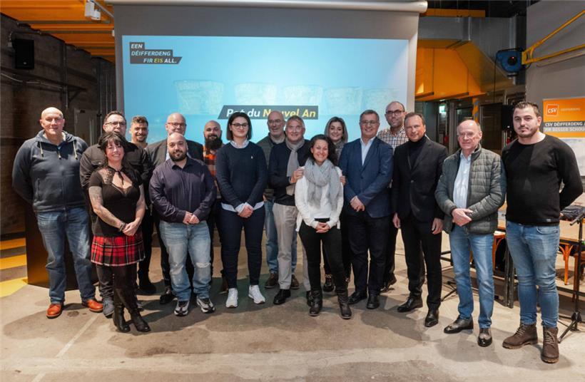 Die CSV Differdingen traf sich am Dienstag zum Neujahresempfang in der „Schräinerei“
