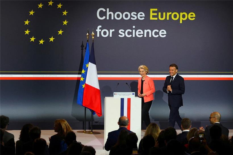 Die „Choose Europe for Science“-Konferenz an der Sorbonne in Paris hatte hohen Besuch
