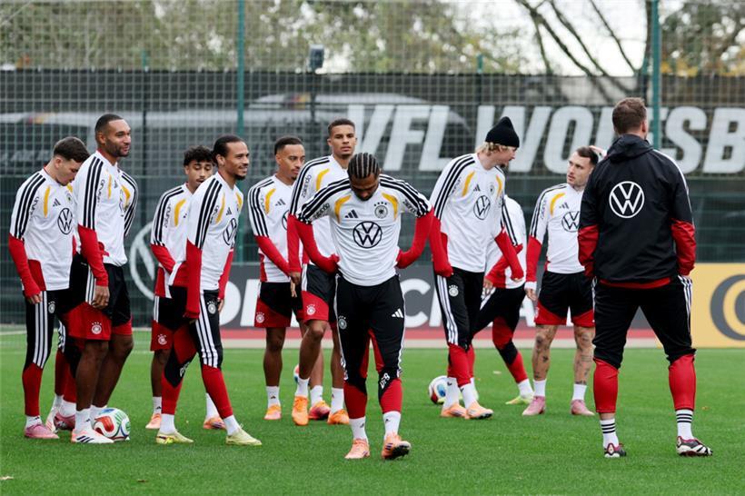 Die DFB-Elf trainierte in Wolfsburg
