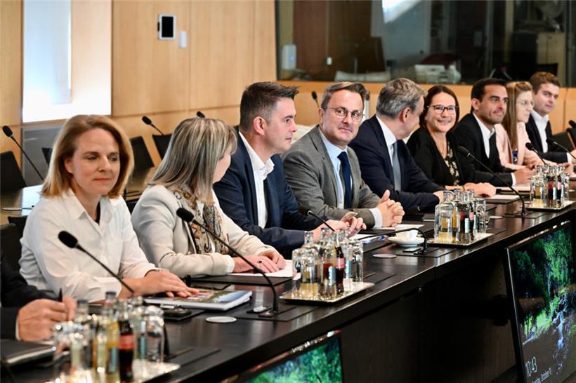 Die DP-Delegation (v.l.n.r.): Corinne Cahen, Lydie Polfer, Lex Delles, Xavier Be...