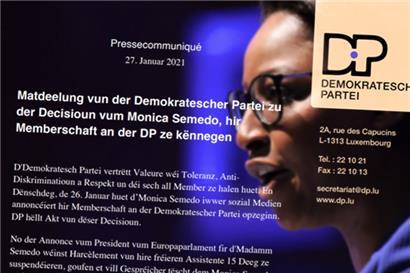 Die Demokratesch Partei (DP) hat auf den Austritt von Monica Semedo reagiert.
