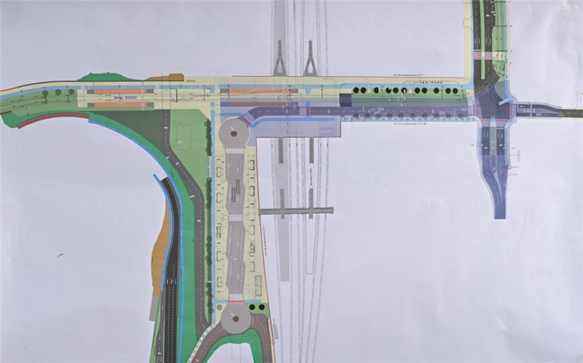 Die Detailansicht des Plans