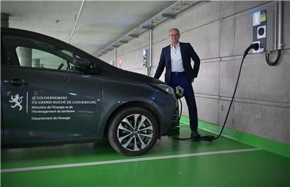 Die Dienstfahrzeuge des Energieministeriums sind selbstverständlich elektrisch

