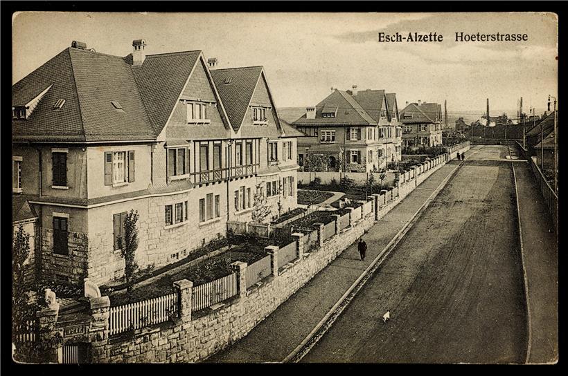 Die Doppelhäuser Hoeterstraße (heute Bessemerstraße) in der Nähe von Portal 1 de...
