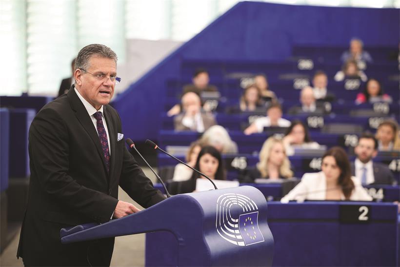 EU-Handelskommissar Maros Sefcovic spricht über Ausgleich der Wirtschaftsbeziehungen zwischen EU und China