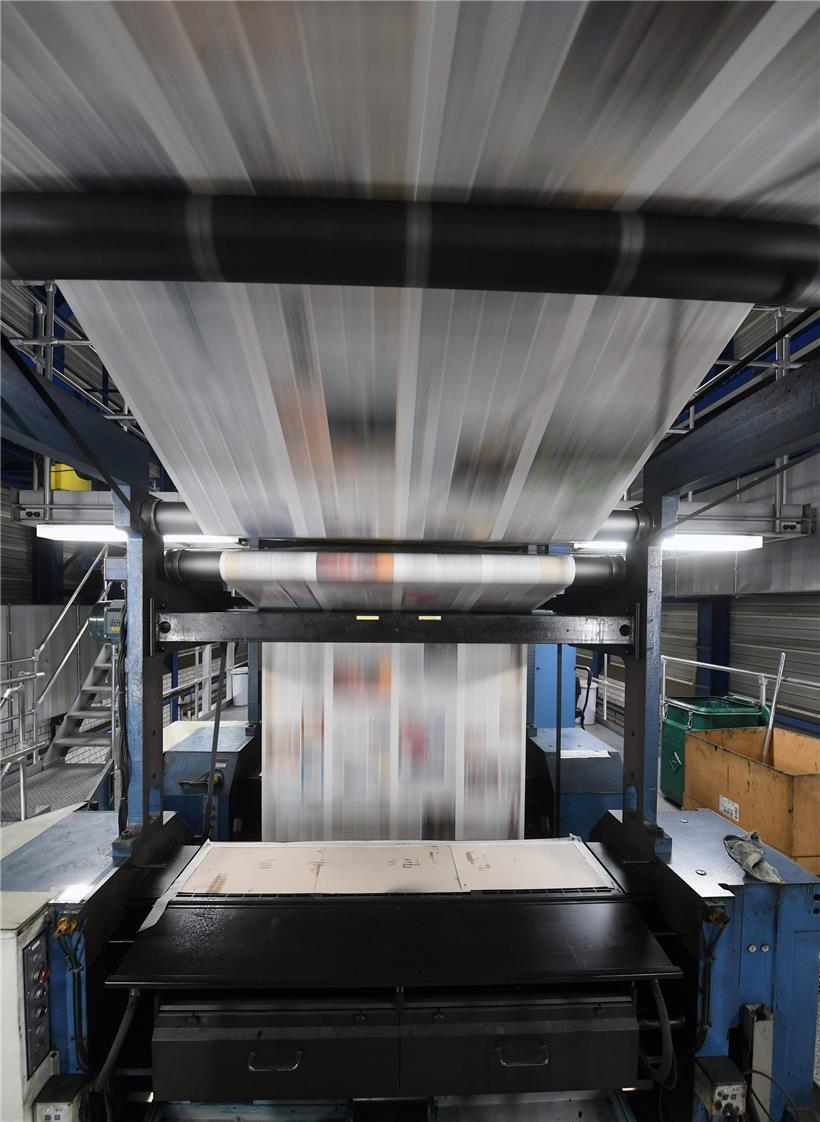 Die Editpress-Druckerei im Industriegebiet Sommet in Esch
