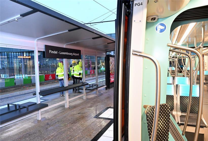 Die Endstation der Tram heißt nun nicht mehr „Luxexpo“, sondern „Findel – Luxemb...