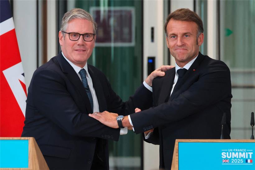 Die „Entente cordiale“ ist wieder „cordiale“: Der britische Premierminister Keir Starmer (l.) und Frankreichs Präsident Emmanuel Macron wollen ihre Nukleardoktrin aufeinander abstimmen
