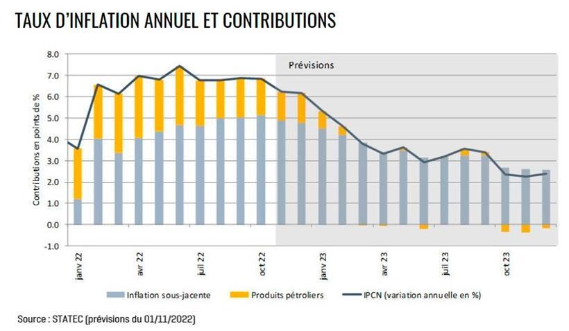 Die Entwicklung der Inflationsrate in den letzten Monaten und die erwartete Entwicklung in den kommenden Monaten
