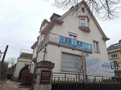 Die Escher Bibliothek in der Emile-Mayrich-Straße
