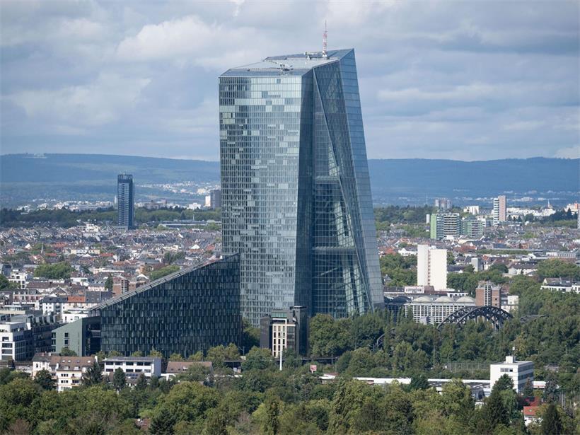 Die Europäische Zentralbank (EZB) in Frankfurt am Main