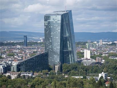 Die Europäische Zentralbank (EZB) in Frankfurt am Main