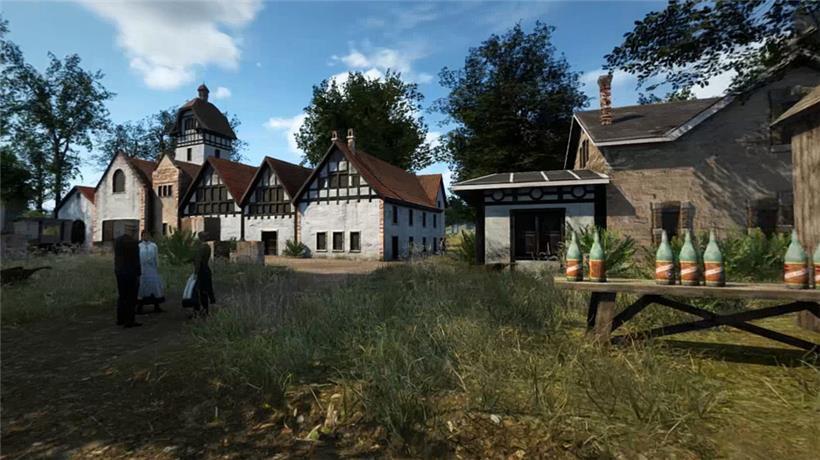 Die Fabrik der Source Bel-Val Anfang des 20. Jahrhunderts