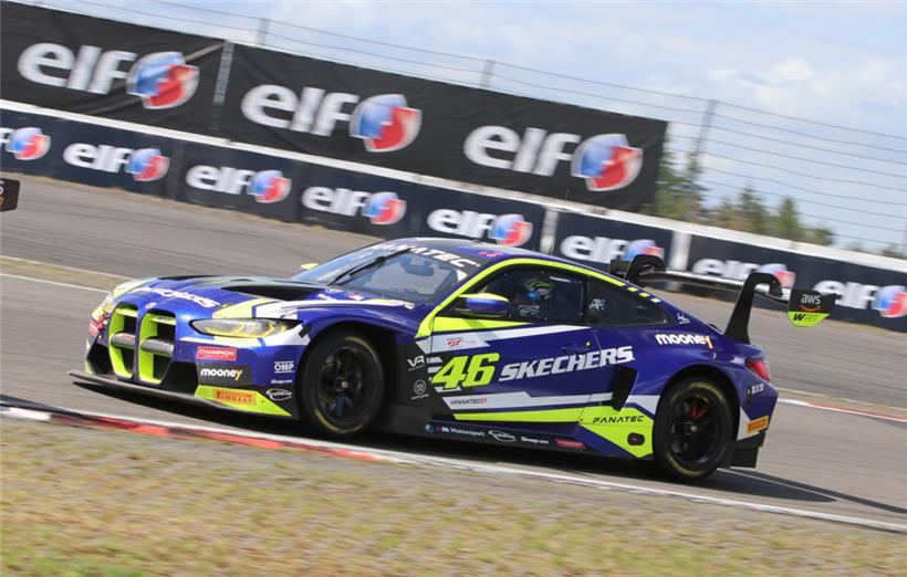 Die Farben und die Startnummer 46 sind geblieben: Valentino Rossi im BMW M4 GT3 des belgischen WRT Teams
