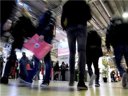 Besucher auf der Foire de l’Etudiant 2024 in der Coque, Luxemburg, bei Bildungs- und Karrieremesse
