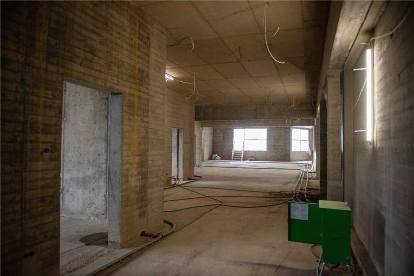 Die Gänge sollen später auch als Aufenthaltsräume genutzt werden