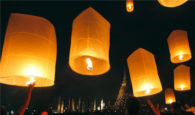 Die Gefahr, die von Himmelslaternen ausgeht, ist nicht jedem bewusst
