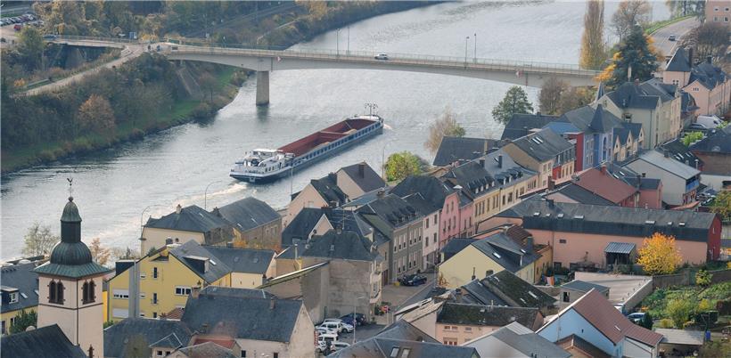 Die Grenzbrücke in Wormeldingen

