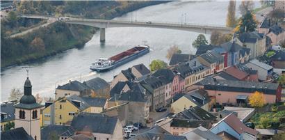 Die Grenzbrücke in Wormeldingen
