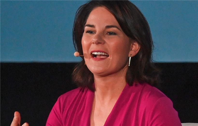 Die Grünen-Spitzenkandidatin Annalena Baerbock während einer Diskussionsrunde
