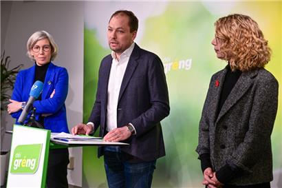 Die Grünen könnten womöglich mit sieben anstatt vier Abgeordneten im Parlament vertreten sein, wenn am Sonntag Wahlen wären
