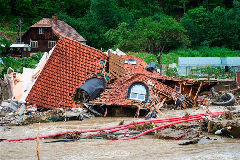 Die Höhe der Schäden durch die Unwetterkatastrophe in Slowenien ist noch immer nicht abzusehen
