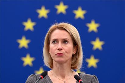 Die Hohe Vertreterin der EU für Außen- und Sicherheitspolitik, Kaja Kallas, bei einer Debatte im Europaparlament
