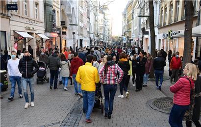 Die Innenstadt von Luxemburg am 14. November 2020
