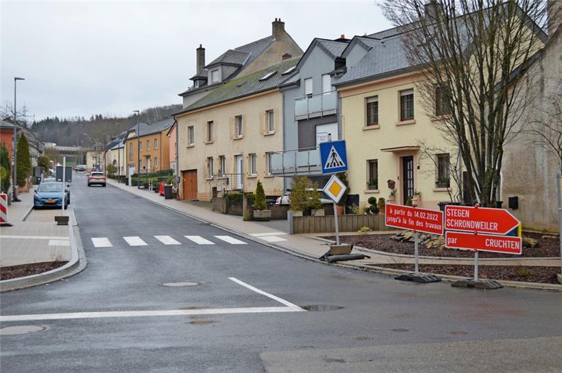 Die Instandsetzung der rue de Stegen soll in den kommenden Monaten fertiggestellt werden
