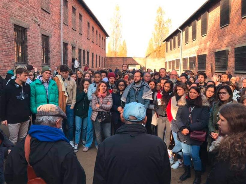 Die Jugendlichen aus dem Escher Jugendhaus waren Teil einer Gruppe von 130 Schülern, die Auschwitz besichtigt haben
