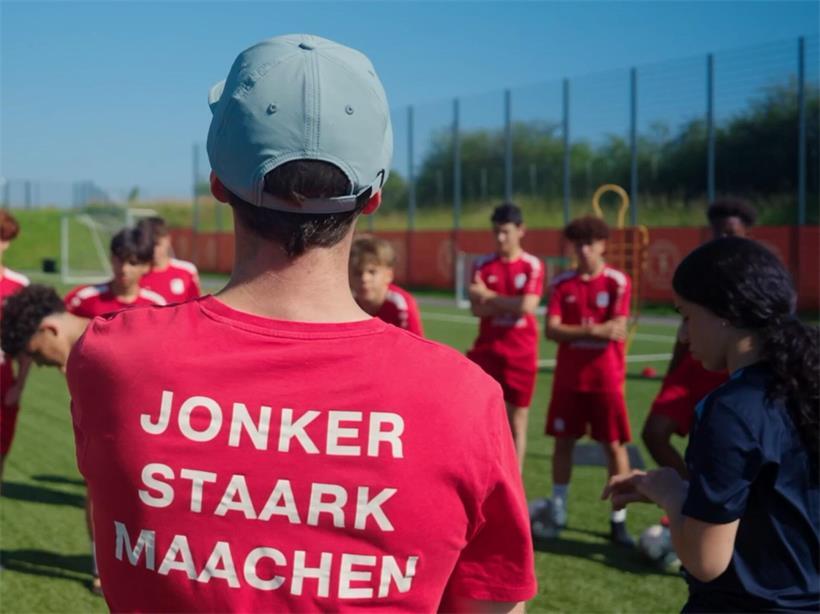 Die Jugendnationalspieler hörten zu und diskutierten
