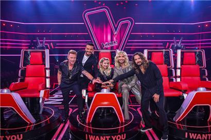 Die Jury war am Freitagabend erneut begeistert von dem Differdinger Joel Marques Cunha: (von links nach rechts) Ronan Keating, Giovanni Zarrella, Shirin David, Bill Kaulitz und Tom Kaulitz

